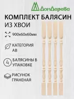 Балясина хв. 60 х 60 х 0,9 (4шт) граненая
