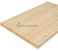 Мебельный щит лиственница кат. Экстра цельный 1800 х 800 х 40