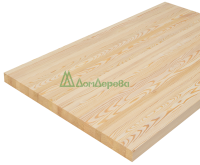 Мебельный щит лиственница кат. Экстра цельный 2500 х 800 х 40
