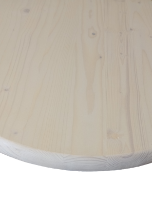 Столешница круглая хв.покрытая маслом цвет белый кат. АВ D  400 х 28