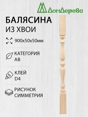 Балясина хв. 50 х 50 х 0,9 симметрия