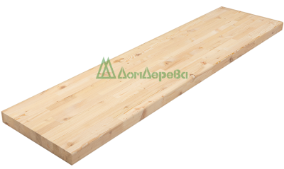 Ступень лиственница кат. АВ сращ  900 х 300 х 40