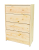 Комод ИКЕА РАСТ 4 ящика 62х30х90